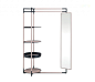 Bak | valet stand mirror | Architonic