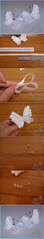 ribbon butterfly tutorial/beautiful!!! 