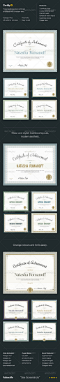 Certify Award Certificates资质证书 授权书模板设计素材源文件-淘宝网