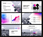 Presentation template, infographic elements on whi