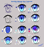 【眼睛】眼睛的几种色调与画法~（via：Saviroosje）