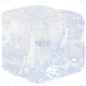 通用3D立体透明冰块固体冰冻凉爽元素