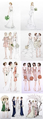 行囄行去_四月草_： #堆糖iPhone版# 设计师Alexandra Nea的婚纱手绘不错~ >> http://t.cn/zW4HpY2 （来自 @堆糖网 ）