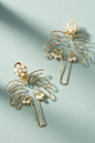 Slide View: 1: Tropical Silhouette Drop Earrings