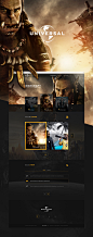 Universal Pictures Website : Universal Pictures Re-Design concept.