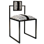 Grigio and Bronze Square Chair - Shop Francesco Della Femina online at Artemest