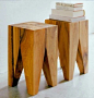 美式实木边几 简约现代原木角几 创意小木凳 客厅木桩子木墩 圆墩
