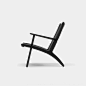 CH25 Lounge Chair - Black - Monologue London