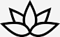 莲花水疗瑜伽图标 页面网页 平面电商 创意素材