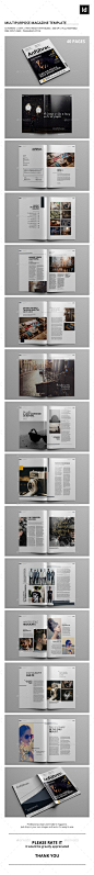 40 Pages | Multipurpose Magazine Template - Magazines Print Templates