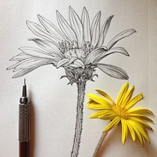 钢笔白描植物花卉_千里772图片专辑-堆...
