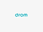 ddrom 英语LOGO字体设计
