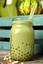 healthy matcha bubble tea by cassey ho. 1 TBS of matcha powder (0 cals, 29 cents) – get it at Vitacost.com 1 cup of almond milk (40 cals, 72 cents) 1/2 cup ice cubes (0 cals, free)...: 