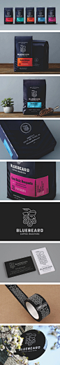 Blue Beard咖啡系列包装设计欣赏 #排版#