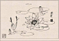 工笔画-白描花卉，王道中