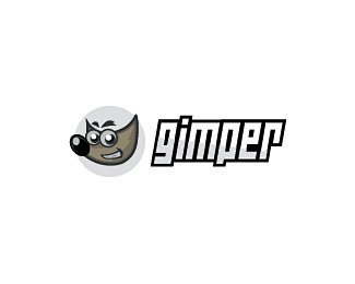 GIMPER标志设计  动物 卡通 博客...