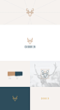 Deer Logo 项目 | Behance 上的照片、视频、徽标、插图和品牌