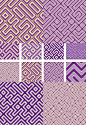 编辑推荐百款精美图案素材系列—紫色迷宫纹理-图案-视觉中国下吧