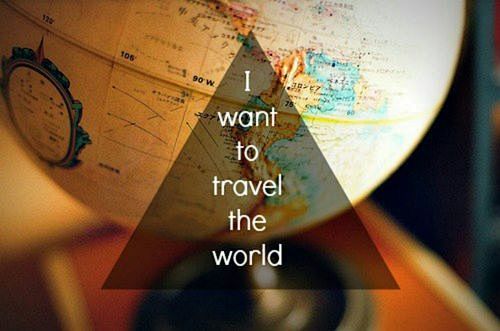 I want to travel the...