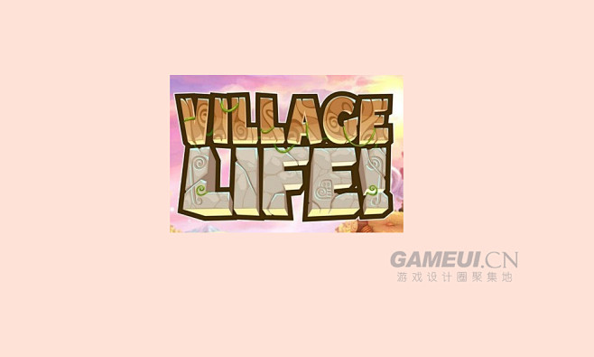 VillageLife-英文游戏logo...