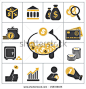 Money. Set  - stock vector