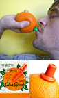 可直接吸食橙子果汁的吸管
