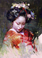 Geisha portrait series, Wangjie Li : .