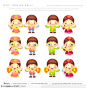 韩国传统服饰儿童卡通形象集