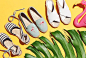 Soludos Flamingo Smoking Slipper Espadrilles