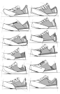 杜安·马歇尔（Duane Marshall）的鞋类草图，通过Behance