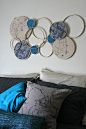 Embroidery Hoop Wall Art: 
