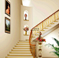 家居旋转楼梯效果图片—土拨鼠装饰设计门户