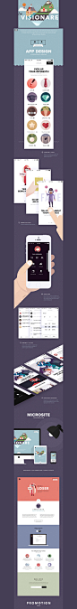 Visionare IOS Mobile App by 小U - UE设计平台-网页设计，设计交流，界面设计，酷站欣赏