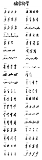 汉字毛笔字偏旁部首大集合2