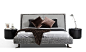 Clooney Modern Fabric Platform Bed - Old Bones Furniture Company