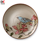 欧式创意陶瓷盘（可挂） - 花香鸟语瓷盘 - 蒂高美居-深圳市德昌陶瓷工艺品有限公司