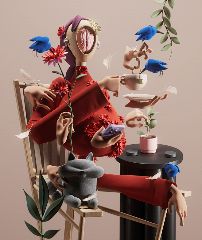 3D ILLUSTRATION  Dig...