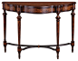 English Burl Wood Console Table transitional-console-tables