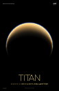 Saturn's Moon Titan Poster - Version C | NASA Solar System Exploration : Version C of the Titan installment of our solar system poster series.