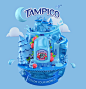 Tampico - Color Your World : We're proud to share these 4 illustrations we created with the wonderful people at Macias Creative for Tampico Beverages. The concept was to create a series of bright, surreal, crazy, joy-filled worlds to represent their fruit