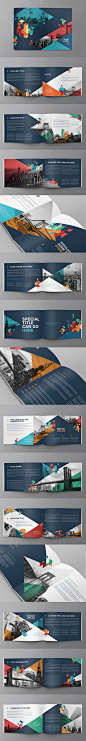 Colorful Blue Brochure : Colorful blue brochure template.