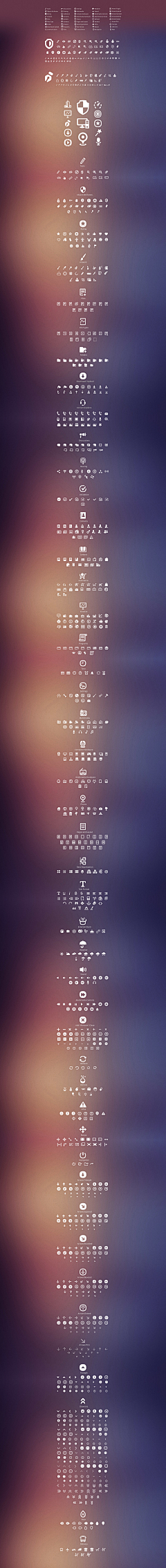 evilj采集到Glyph icons