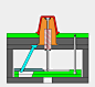 单板二次推出机构-斜导柱滑块式