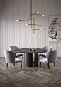 Round dining table ERCOLE By Capital Collection design BOATTOMARTINOstudio