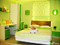 绿色学生卧室装修效果图