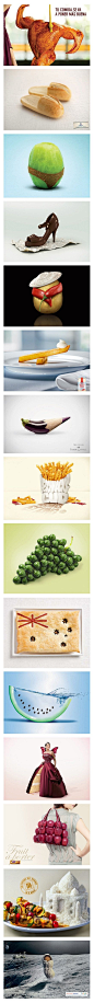 可爱的食品创意广告设计