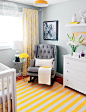 yellow + gray nursery