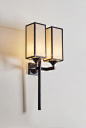 Modern new Chinese style is contracted and double wall lamp【最灯饰】现代新中式简约双头壁灯: 