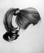 Brittany Schall. These drawings of hair by... - Supersonic Electronic Art