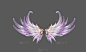 羽毛翅膀，天使之翼，紫色翅膀 - 翅膀模型 蛮蜗网